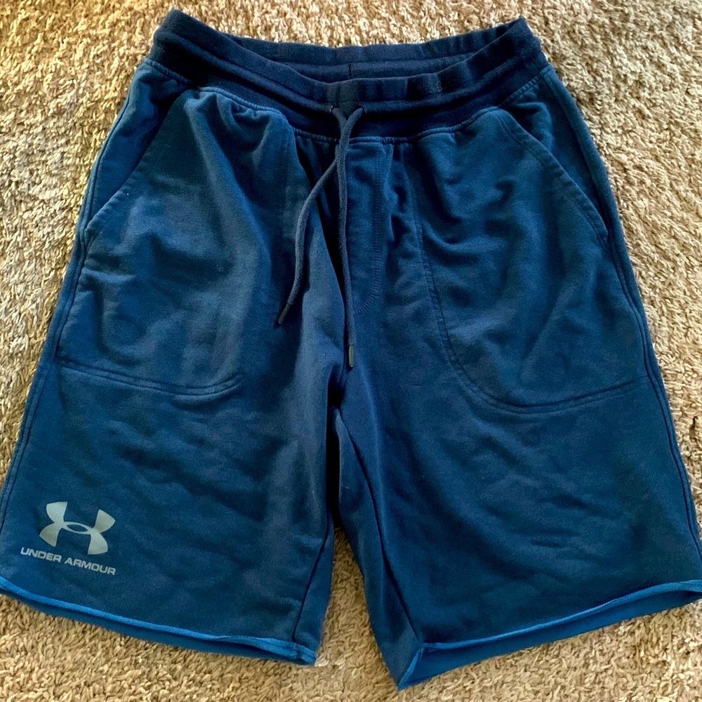 Under Armour Men’s Shorts (Navy/Blue + Grey/Gray, size L, used)